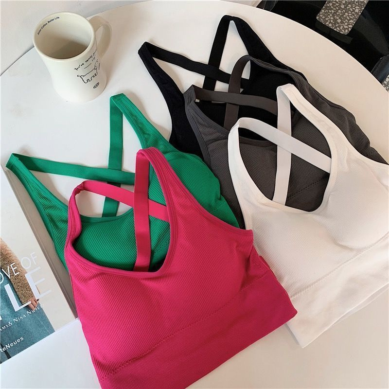 Sexy Sports Bra Yoga Bra Fitne - Bralette Triangle Set recension och pris