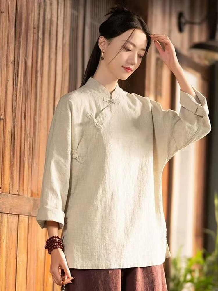 New Chinese Style Loose Long S - Linen Pant Wide recension och pris