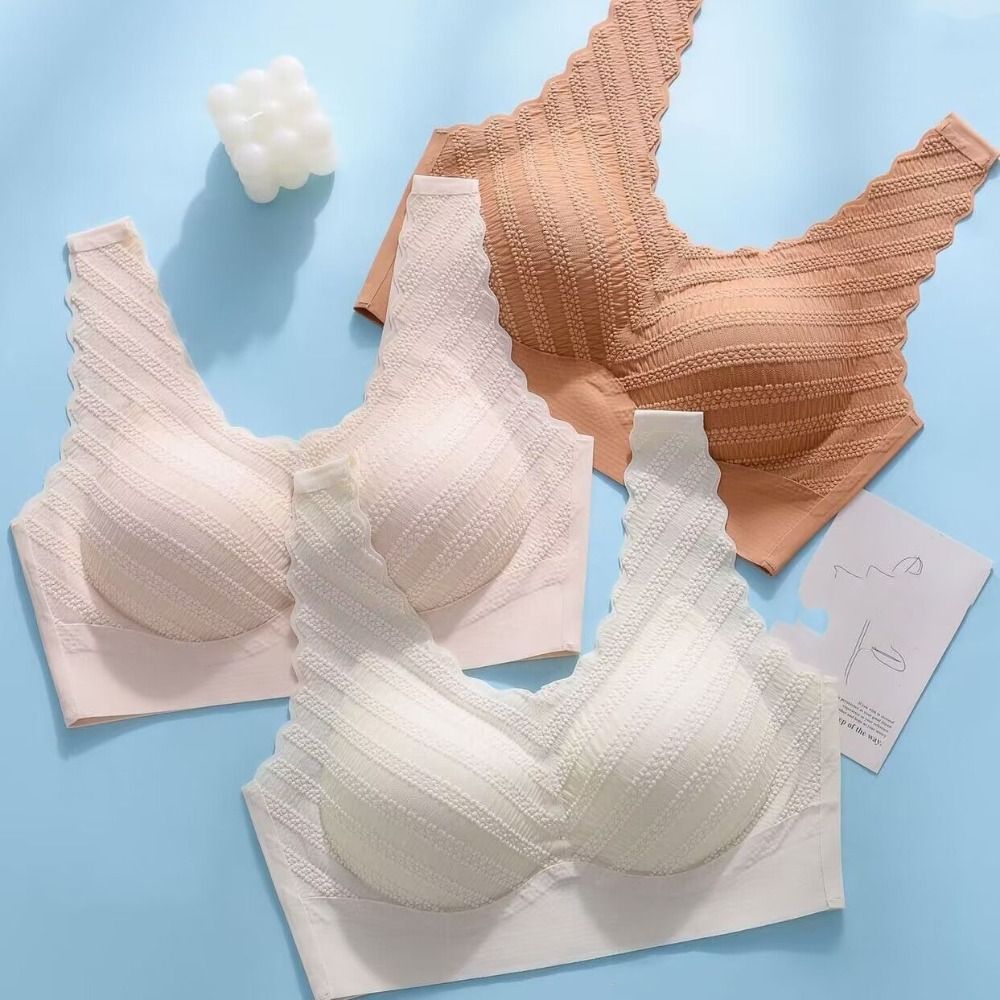 Seamless Bubble Lace Bra Widen - Bralette Triangle Set recension och pris
