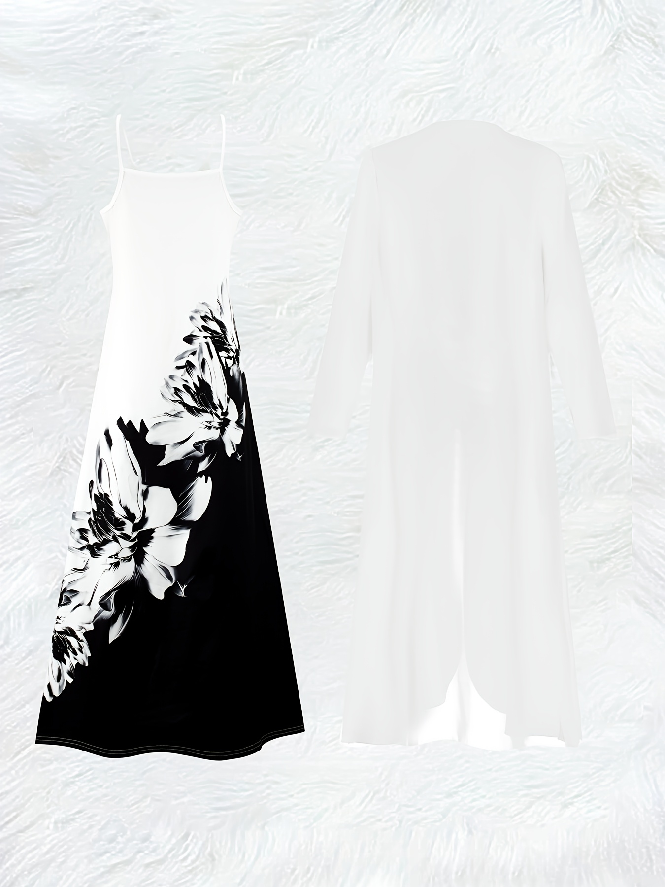Casual Black and White Floral  - Midi Skirt Floral recension och pris