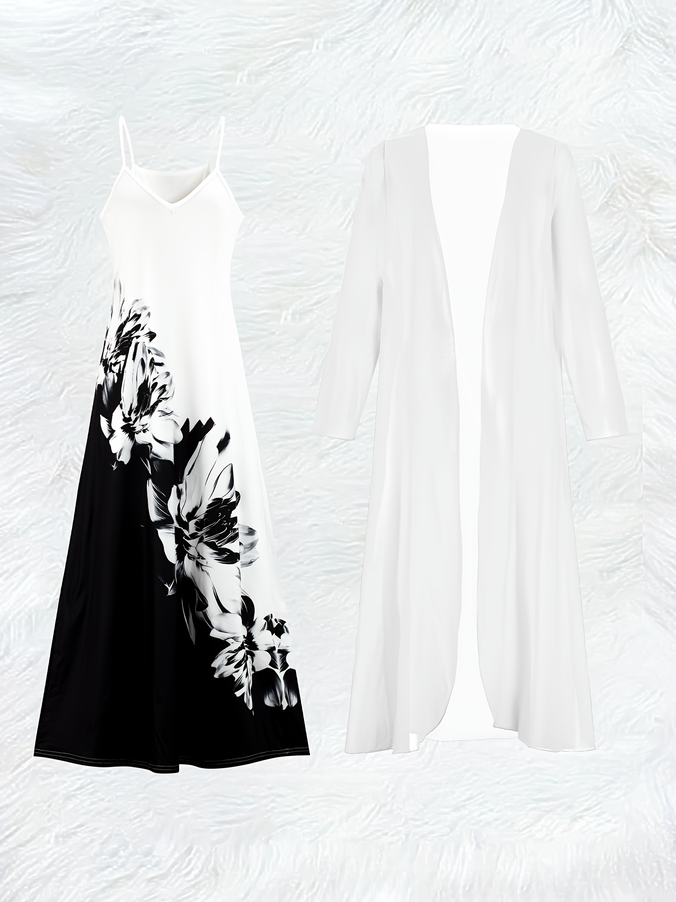 Casual Black and White Floral  - Midi Skirt Floral recension och pris