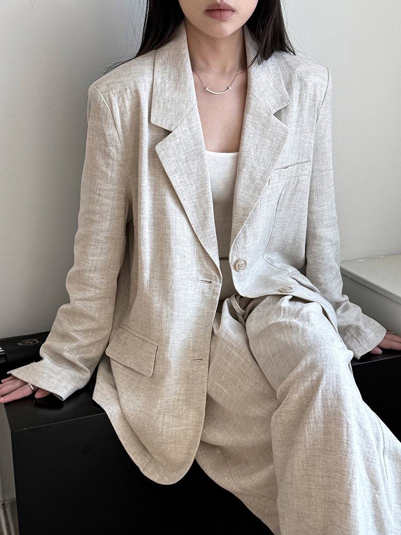 Autumn Hig-end Linen Material  - Linen Pant Wide recension och pris