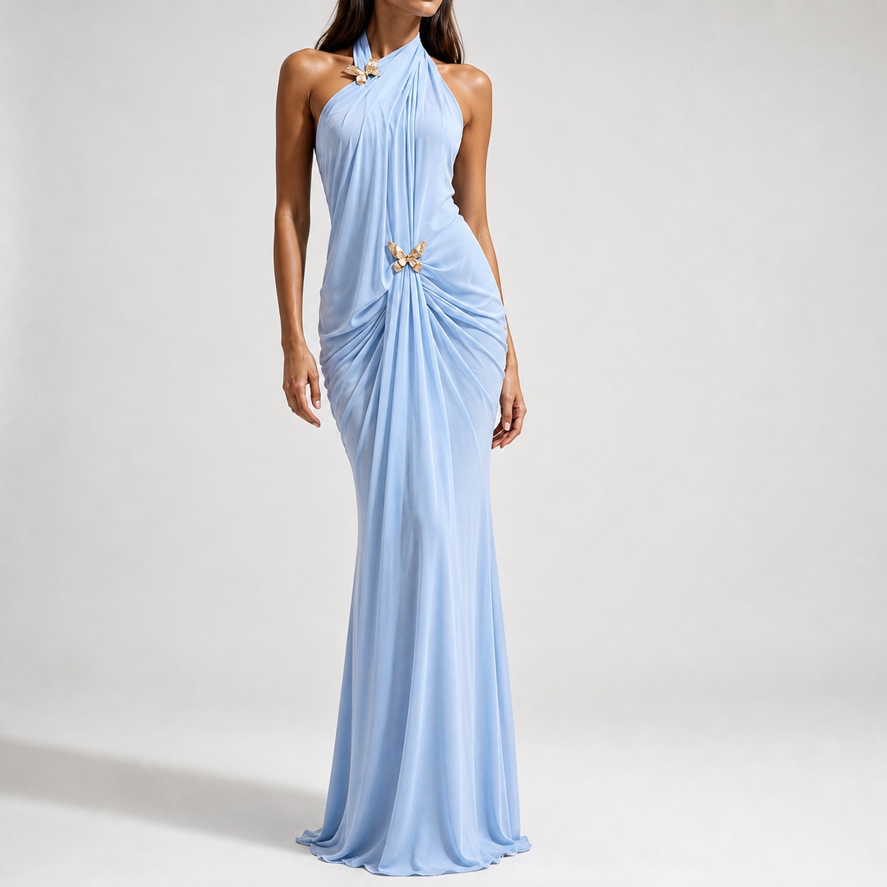 Women's Elegant Off Shoulder H - Maxi Dress Halter recension och pris