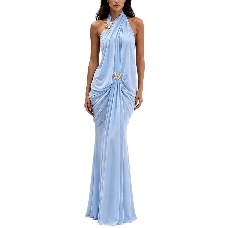 Women's Elegant Off Shoulder H - Maxi Dress Halter recension och pris