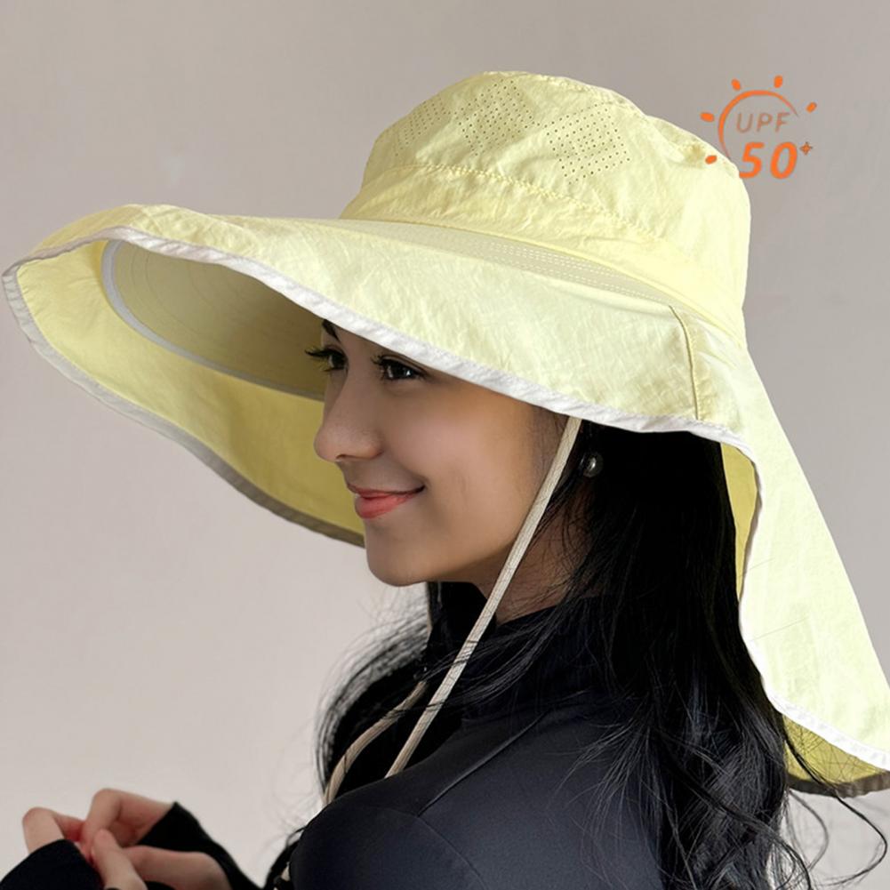 Women Sun Hat with Neck Flap W - Hat Floppy Wide recension och pris