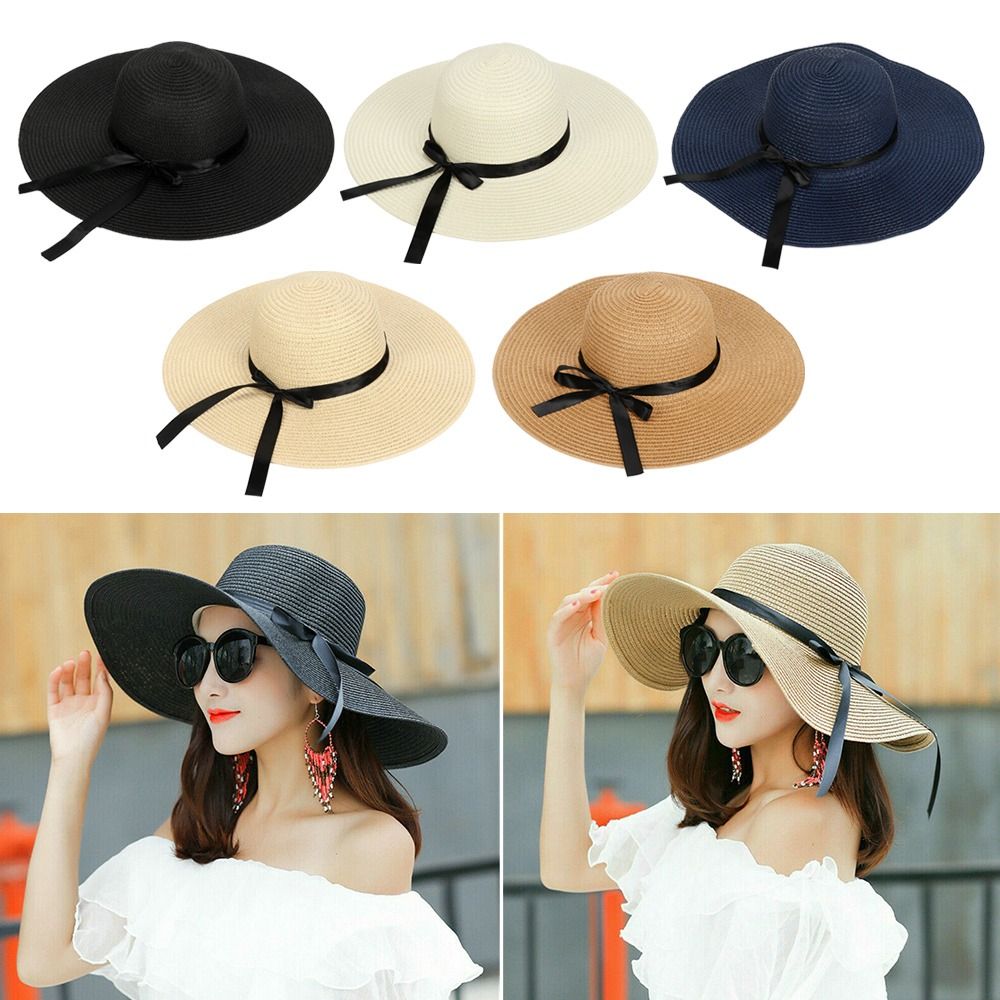 Women Floppy Straw Big Wide Br - Hat Floppy Wide recension och pris