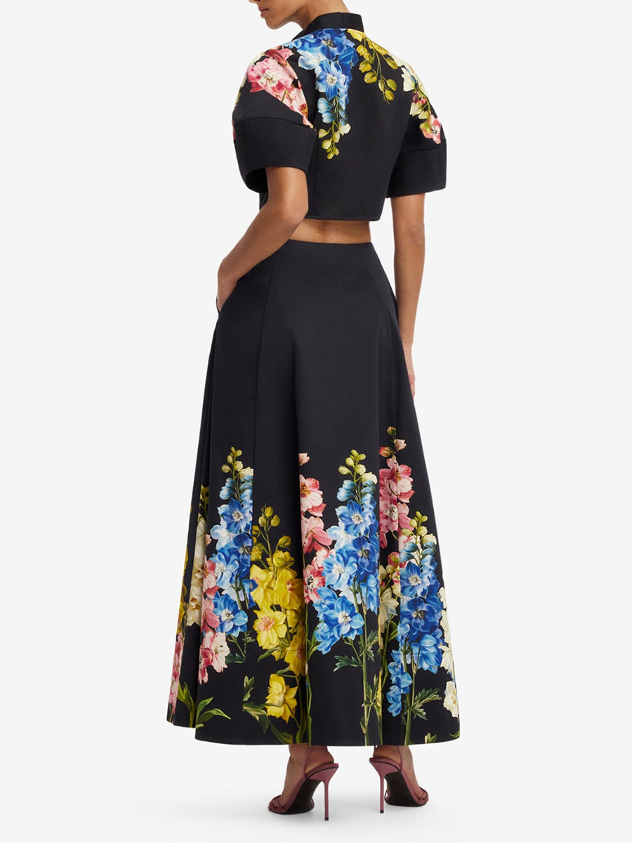 VGH Elegant Floral Printed Two - Midi Skirt Floral recension och pris